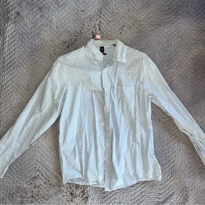 Baby Blue /White checkered dress shirt